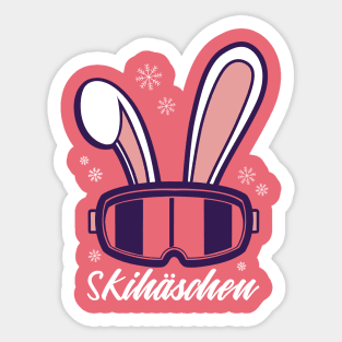 Skihäschen | Ski bunny Sticker